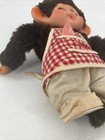 Vintage Monchichi Sekiguchi Plush Baby Monkey Doll Japan W  Apron Sleep Eye