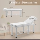 Massage Bed Adjustable Height Salon Spa Beauty Bed Facial Spa Bed Tattoo