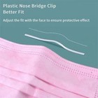 50 100 Pcs Pink Disposable Face Cover 3-ply Filter Breathable Earloop Masks
