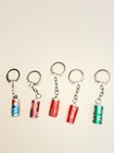 Set Of 5 Mini Coca Cola  Dr Pepper  7up  Pepsi Cola  Vintage Pop Can Key Chains