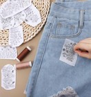 25pcs Embroidery Patterns Water Soluble  2 Sheets Embroidery Transfer Patterns F