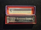 Vintage M  Hohner Germany Marine Band Harmonica No  1896 Key Of C   Original Box