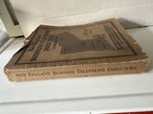 Genuine 1930 Business Telephone Directory  brown Book  All New England States