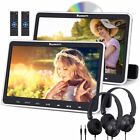 2 X 10 1  Hd Car Dvd Player Headrest Monitor Screen Multimedia Hdmi Usb Headset