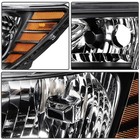 Headlights For Journey 09-20 9005 9006 Black Housing Amber Reflector Clear Lens