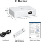 Epson Epiqvision Co-w01 3lcd Portable Projector-3 000 Lumens-hdmi Usb 5w Speaker
