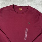 Polo Ralph Lauren Crew Neck Long Sleeve T-shirt Mens Xxl Classic Wine Preppy Nwt