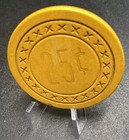 Las Vegas Club 25 Cent Casino Chip Scarce Obsolete X Mold Nevada 5th Edition