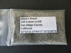 California Black s Beach 335 Ft Down Cliff Sand Sample