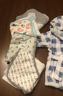 Hudson Baby Infant Boy Plush Animal Face Bathrobe Blue Plaid 0-9 Months   Towels