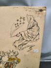 Vintage Phil Sims Dungeons   Dragons Tattoo Flash Art Sheet Original Signed W 11