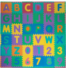 Kids  96-piece Foam Floor Alphabet And Numbers Puzzle Play Mat For Babies And To