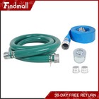 Findmall 3 Inch Suction Hose Pump Kit Includes 65ft Blue Hose   20ft Green Hose