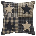 Black Check Star Pillow 6x6 Vhc Brands