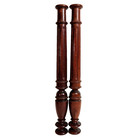 2 Baluster Wood Carving Column 20 59 In Antique French Architectural Salvage