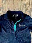 Mercedes-benz Amg Petronas F1 Team Polo Shirt Women Black Racing Formula 1 Sz S