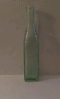 Decorative Pebble Textured 11  Glass Bottle -- 11  X 2 25 
