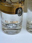 Vintage Chevy Corvair 1965 Drinking Glasses Ed Stinn Cleveland Ohio Mcm Set Of 4