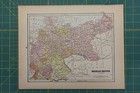 German Empire Russia Vintage Original Antique 1892 Popular World Atlas Map Lot