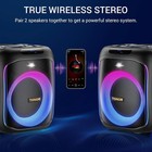 K6 Portable Karaoke Machine 200w With 2 Uhf Wireless Microphones Portable