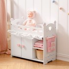 Wooden Baby Doll Crib With Storage   Bedding - Cute Doll Bed Furniture For Kids
