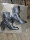 Antique Early 1900 s  Women s High Victorian Lace Up Boots  Leather