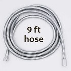 Shower Hose  Pvc-free Silicone Innerlining  stainless Steel 9 Ft 
