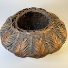 Japanese Hand Woven Ikebana Basket Large  16x9in Antique Vintage 