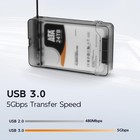 External Hard Drive Enclosure For 3 5 2 5 Inch Sata Ssd Hdd  6gbps Usb 3 0 To   