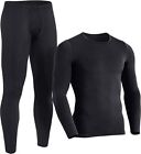 Mens Winter Thermal Ultra Soft Fleece Lined Top bottom Long Johns Underwear Set