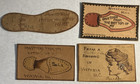 4 Antique Leather Postcards Early 1900s Various Themes And Postmarks Lot   11 
