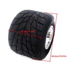 11x7 10-5 Rear Wheel Off-road Tire Rim For Go Kart Drift Trike Atv Buggy