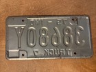 1975 Indiana License Plate Truck   38680 Y 