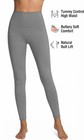 Women s High Waist Seamless Yoga Leggings  Tummy Control Grey Large