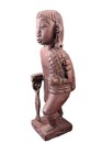Vintage Dogon African Wood Carving Figure Fisherman 8 5 