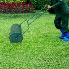  24 X 12 6 X 47   Steel Lawn Roller Water Filled Push Tow Behind Roller U-handle
