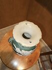 Japanese Soft Paste Moriage Dragon Satsuma Vases Hand Painted Porcelain 