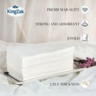 Premium White Napkins  1 8 Fold Dinner Napkin  Bulk Pack 2400 Count