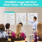 Sharbda Lined Sticky Easel Pad  25   30 4 Packb  White Paper 4 Pack