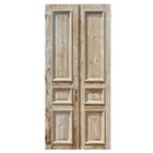 Salvaged Pair Of 43  Solid French Doors  Late 19th Century  Ned2515
