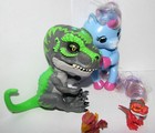 Wowwee Fingerlings Lot Of 4 Stella Baby Unicorn   Tracker T-rex   2 Minis