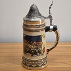 Nurnberger Christkindlesmarkt B u g  Kranich German Beer Stein Bavaria With Lid