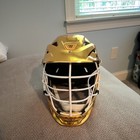 Brand New Never Worn Chrome Gold Warrior Burn Lacrosse Helmet With Chinstrap