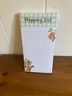 Punch Studio Shopping List Peaches Magnetic Note Pad 125 Sheets Farmhouse