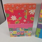6 Decorative Storage Boxes Floral  Cardboard Gift Box Attached Lid  8 X 4 X 6 