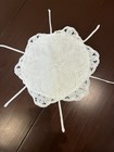 Antique Battenberg Lace 12-pocket Bun Warmer Double Tier Scone Roll Liner 1920s