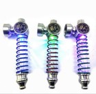 4   Led Light Glass Pipe Hand Pipe Tobacco Bowl Smoking Bong Herb Pipe           