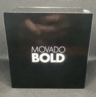 Movado Bold Quartz Grey Dial Blue Leather Men s Watch 3600586  495