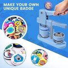 1 25  2 25  Button Maker Round Badge Pin Press Machine 200pc Diy Supplies