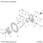 Polaris Bearing Carrier  Machine  Left  For Atv Models  Genuine Oem - 5143607